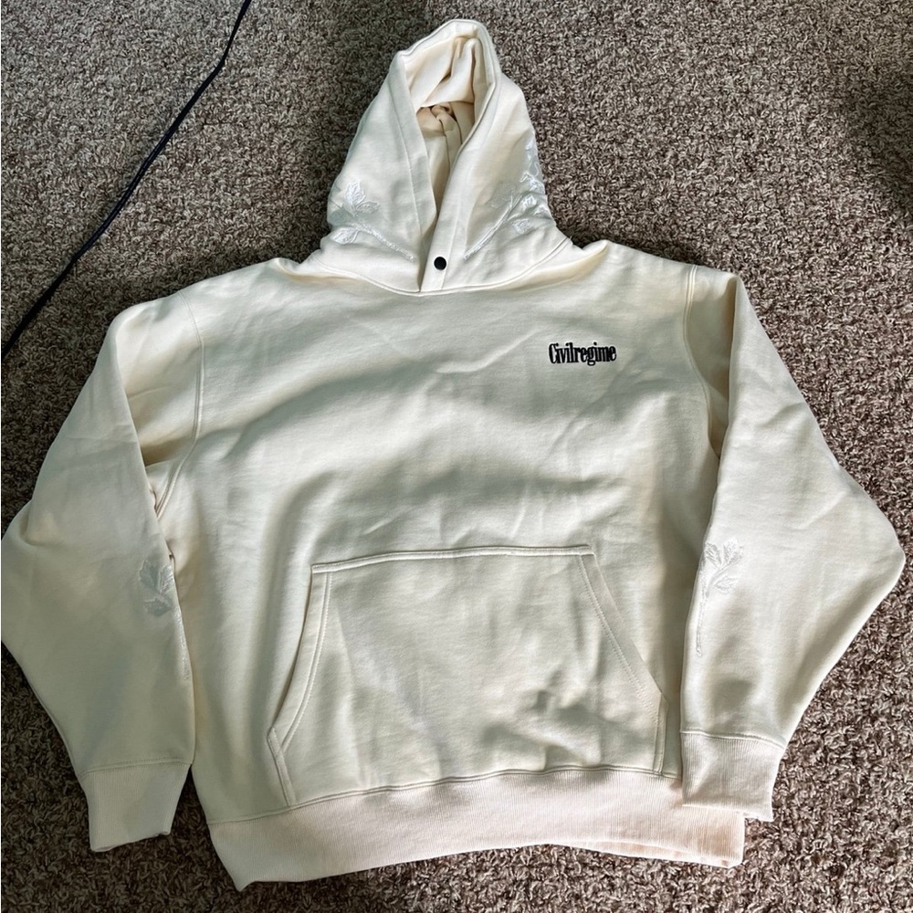 CIVIL REGIME ROSE HOODIE OFF WHITE XL